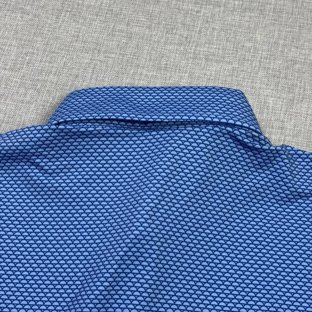 Holderness & Bourne Old Head Golf Polo Shirt Men M Blue Edwards Windsor & Oxford